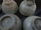 6 Old Tiny Chinese Porcelain Liquor Cups With White/grey Glaze Glasses & Cups photo 5