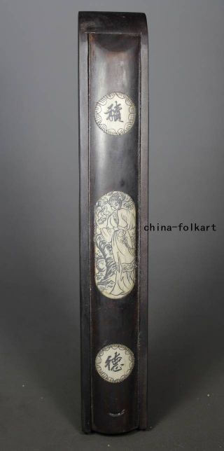 Chinese Old Wood Wonderful Handwork Painting Chopsticks Box ☆☆☆☆☆ photo