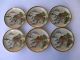 Japanese Old,  6 Hand Painted Plates,  6 3/8 