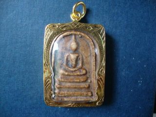 Thai Amulet Buddha Phra Somdej Pendant Powder Bangkok Lucky Amulets photo