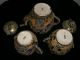 Gorgeous 16 Pcs.  Antiques Chinese Enamel Hand Painted Satsuma Tea Set Teapots photo 4