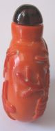 Rare Antique Peking Glass Carved Lucky Wares Snuff Bottle Snuff Bottles photo 1