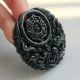 Chinese Hollow Out Carved Hetian Black Green Jade Dragon Pendant Other photo 2