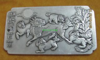 Tibetan (silver - Plating) Kirin,  - Waist Charm - Amulet photo