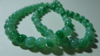 Chinese Green Jade/jadeite Necklace&pendant/46cm Length photo