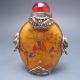 Chinese Inside Hand Painted Glass&tibetan Silver Snuff Bottle Nr/nc2048 Snuff Bottles photo 1