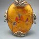 Chinese Inside Hand Painted Glass&tibetan Silver Snuff Bottle Nr/nc2048 Snuff Bottles photo 2