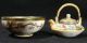 Antique Miniature Japanese Satsuma Teapot & Signed Satsuma Bowl Nr Teapots photo 1