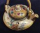 Antique Miniature Japanese Satsuma Teapot & Signed Satsuma Bowl Nr Teapots photo 4