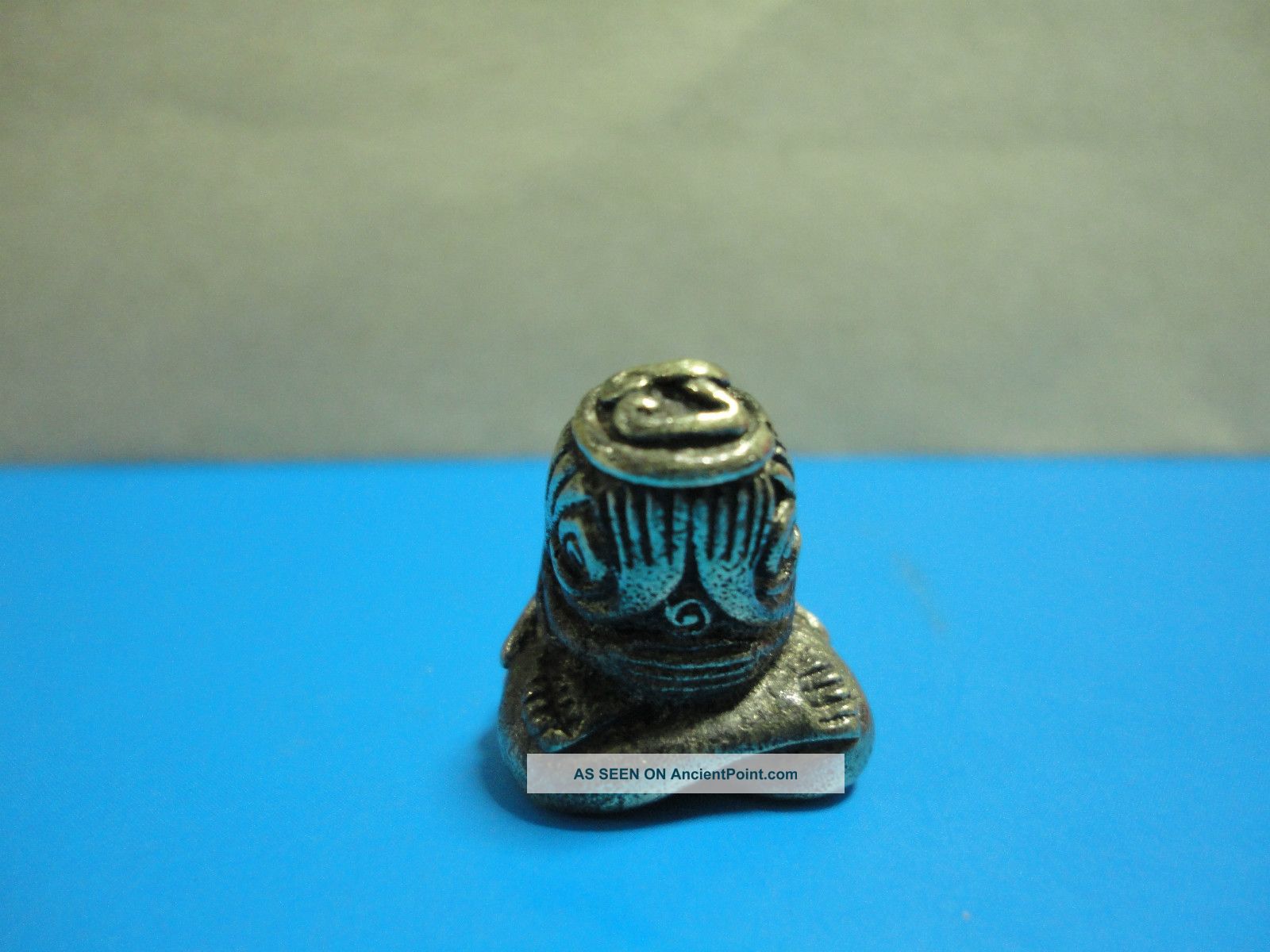 Phra Pidta Buddha Statue Luck Safe Charm Thai Amulet Amulets photo