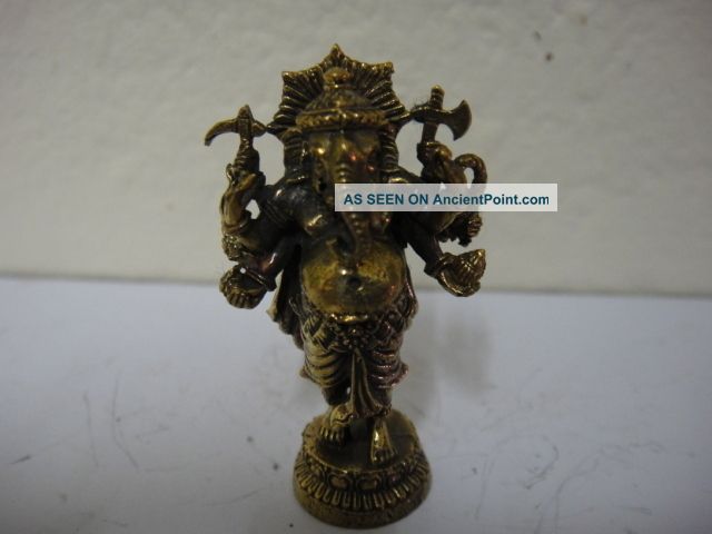 Pendant Lord Ganesh Hindu Charm Thai Success Amulet Talisman Statues photo