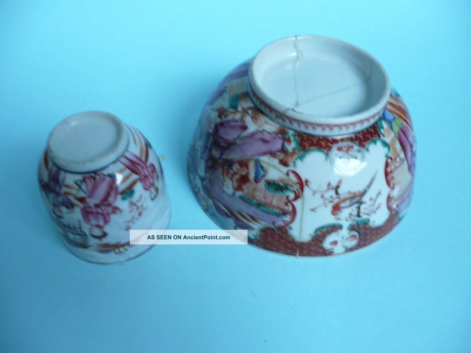 18th Century Chinese Porcelain Bowl & Cup A/f. . . . . . . . . . . . . . . . . . . . . . . . . . .  Ref.  3716 Porcelain photo