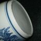Antique Hand - Painted Blue And White Porcelaintample Jar Vases photo 4