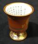 3 Antique Saigi Kutani Porcelain Saki Cups Artist Signed Miniature Calligraphy Glasses & Cups photo 4