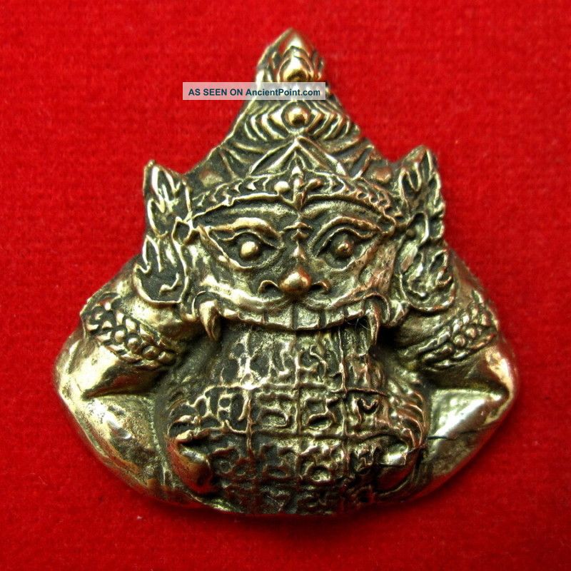 Rahu Om Moon Wat Suthat Hindu Wealth Thai Amulet Amulets photo
