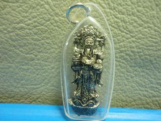 Choysunyeh God Of Wealth Lucky Rich Charm Thai Amulet Pendant photo