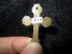 Chinese Classical Handwork Old Jade Carving Cross Necklace 011 Other photo 1