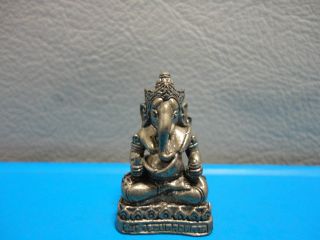 Lord Ganesh Om Hindu Charm Thai Success Amulet Talisman photo