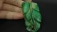 Prefect Chinese Antique Green Jade Pendant/green Leaf&animal/rabbit Necklaces & Pendants photo 1