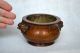 Ancient Bronze Incense Burner.  Old Goods Antiques.  Imitation.  4.  7 
