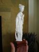 Vintage Carved Faux Ivory Chinese Asian Lady Statue Fine Antique Men, Women & Children photo 3