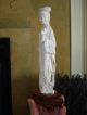 Vintage Carved Faux Ivory Chinese Asian Lady Statue Fine Antique Men, Women & Children photo 4