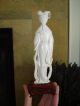 Vintage Carved Faux Ivory Chinese Asian Lady Statue Fine Antique Men, Women & Children photo 5