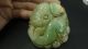 Chinese Big Antique Jade Pendant / Perfect Green Jade Pendant/ Lotus Root&fish Necklaces & Pendants photo 1