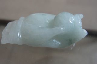 Chinese 100% Natural A Jadeite / Jade Pendant / Hand Guanyin photo