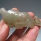 China ' S Tibet Gorgeous Hand - Carved Jade Strange Lucky Beast Charm Nr Amulets photo 4