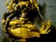 1800 ' S - 1900 ' S Guilded Bronze Bodhisattva Woman & Duck Emblem Mark On Bottom Unknown photo 4