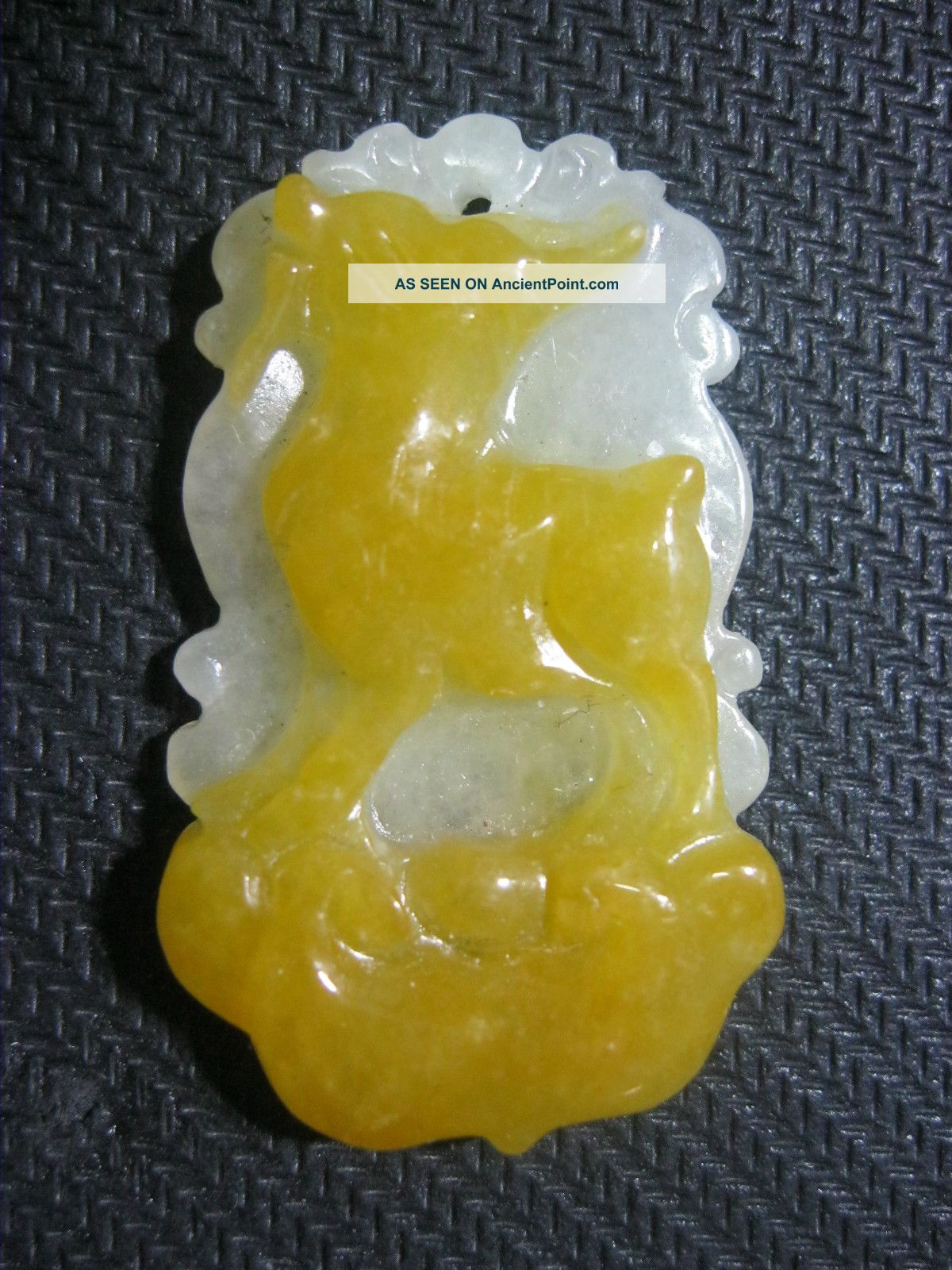 100% Natural Chinese Yellow Jade Sheep Pendant /one Of Twelve Animal Netsuke Necklaces & Pendants photo