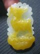 100% Natural Chinese Yellow Jade Sheep Pendant /one Of Twelve Animal Netsuke Necklaces & Pendants photo 1