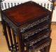 Antique Asian Chinese Stunning Nest Of Rosewood Wood Stacking Tables Tables photo 2