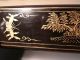 Antique Chinese Black & Gold Lacquer Fan Box - Ornate Scenes & Detail - C.  1800s Boxes photo 2
