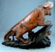 Antique Chinese Rosewood Carving / Sculpture Of Tigers - - Unusual Piece Tigers photo 1