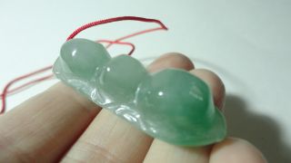 Chinese Float Green Jade/jadeite Pendant/pea photo