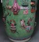 Unusual Large Antique Chinese Enameled Vase With Relief Designs And Objects Vases photo 3