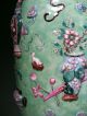 Unusual Large Antique Chinese Enameled Vase With Relief Designs And Objects Vases photo 6