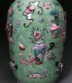Unusual Large Antique Chinese Enameled Vase With Relief Designs And Objects Vases photo 8