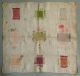 1732 Very Early Colorful Antique Dutch Darning Mending Sampler Samplers photo 5