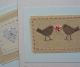 Special Offer Three Hand - Stitched Cards By Helen Drewett Low Start Price Samplers photo 1