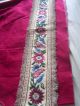 Antique Silk And Wool Needlework 1 Yard Embroidery photo 1