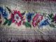 Antique Silk And Wool Needlework 1 Yard Embroidery photo 2