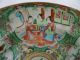 Antique 19th C Chinese Rose Medallion Plate Interior Family Scenes Bowls photo 5
