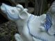 Hirado Porcelain Kannon On An Ox Or Large Water Buffalo Statues photo 11