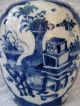 Antique Fine Chinese Blue & White Porcelain Jar Vase Kangxi 17th - 18th Century Vases photo 2