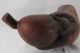 Excellent Antique Carved Bamboo Chinese Immortal Figure Holding A Peach 19 