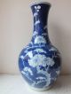19th C Chinese Porcelain Blue And White Prunus Vase Vases photo 2