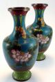 2 Chinese Cloisonne Vases Vases photo 9
